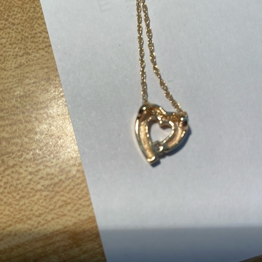 14k Gold Diamond Heart  #45g - Picture 2 of 3